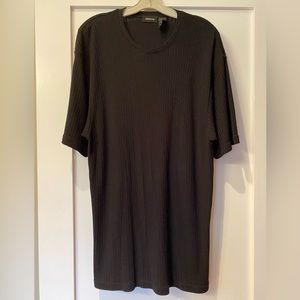 Claiborne Mens Short Sleeve Mock Neck Sweater Black XL